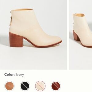 Nisolo Dari Ivory Ankle Boots